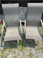 Patio swivel chairs