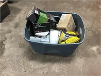 Tote of misc electrical related - see all photos