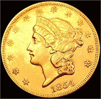 1854 $20 Gold Double Eagle