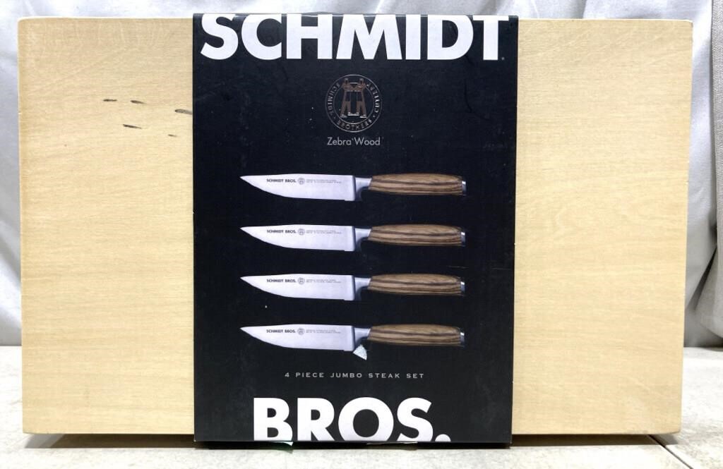 Schmidt Bros 4 Piece Jumbo Steak Knife Set