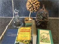 Decanter, Decor And Book Bundle