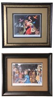 (2) Barry Kite Framed Lithographs