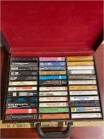 Misc. Genre Tapes-Aprox. 36 with Leather Case