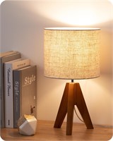EDISHINE Tripod Table Lamp, Small Cute Bedside Lam