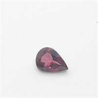 $120  Genuine Rhodolite Garnet Pear Shape Apx 0.7C