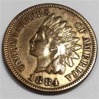 1884 Indian Head Penny High Grade