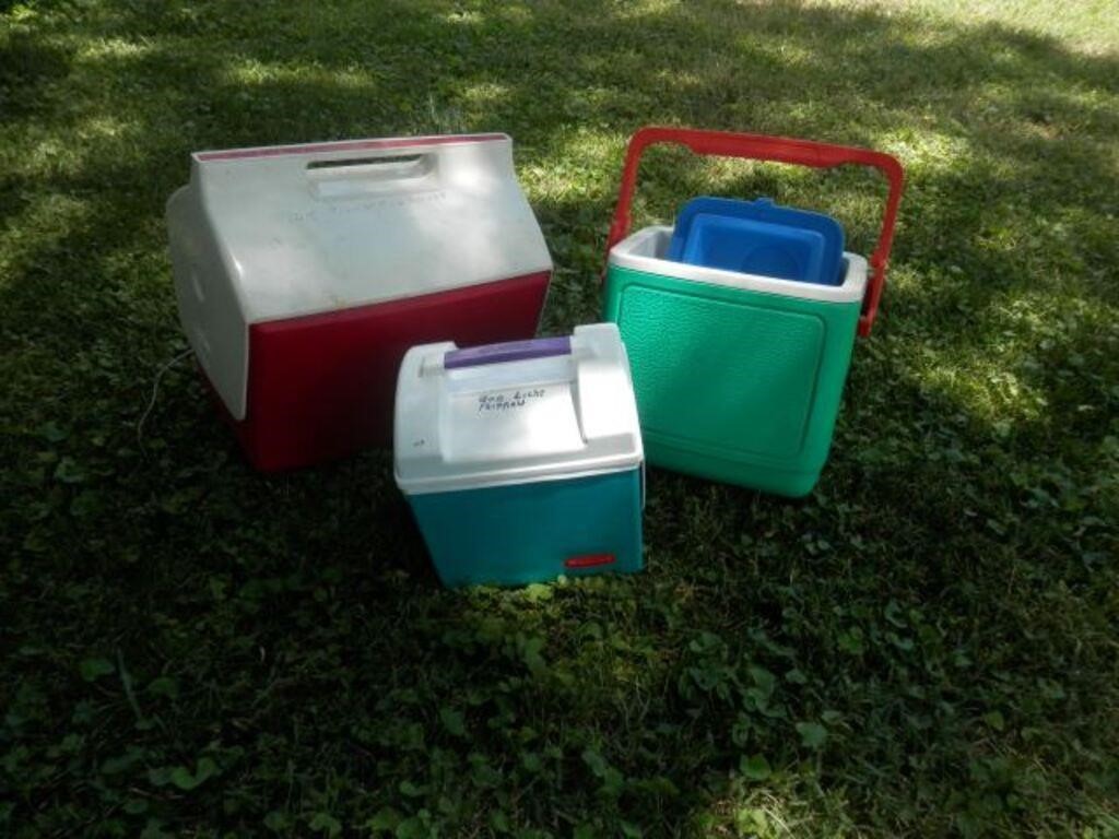 Group of 3 sm coolers