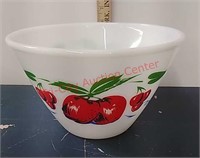 Fire King Apples & Cherries 4QT mix bowl