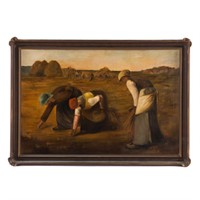 After J. F. Millet. "The Gleaners," oil on canvas