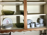 Limoge plates, Green bowls, Coffee service