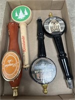Assortment of beer tap handles, set of 4