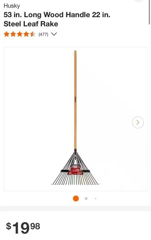 LEAF RAKE (OPEN BOX)