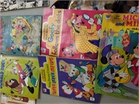 5 OLD  MICKEY MOUSE & DONALD DUCK FUN BOOKS