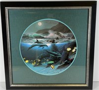 Dolphin Print by Wyland 1992