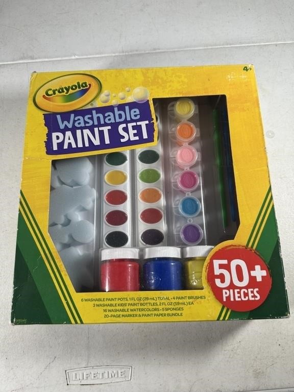 CRAYOLA WASHABLE PAINT SEET - 50+ PCS