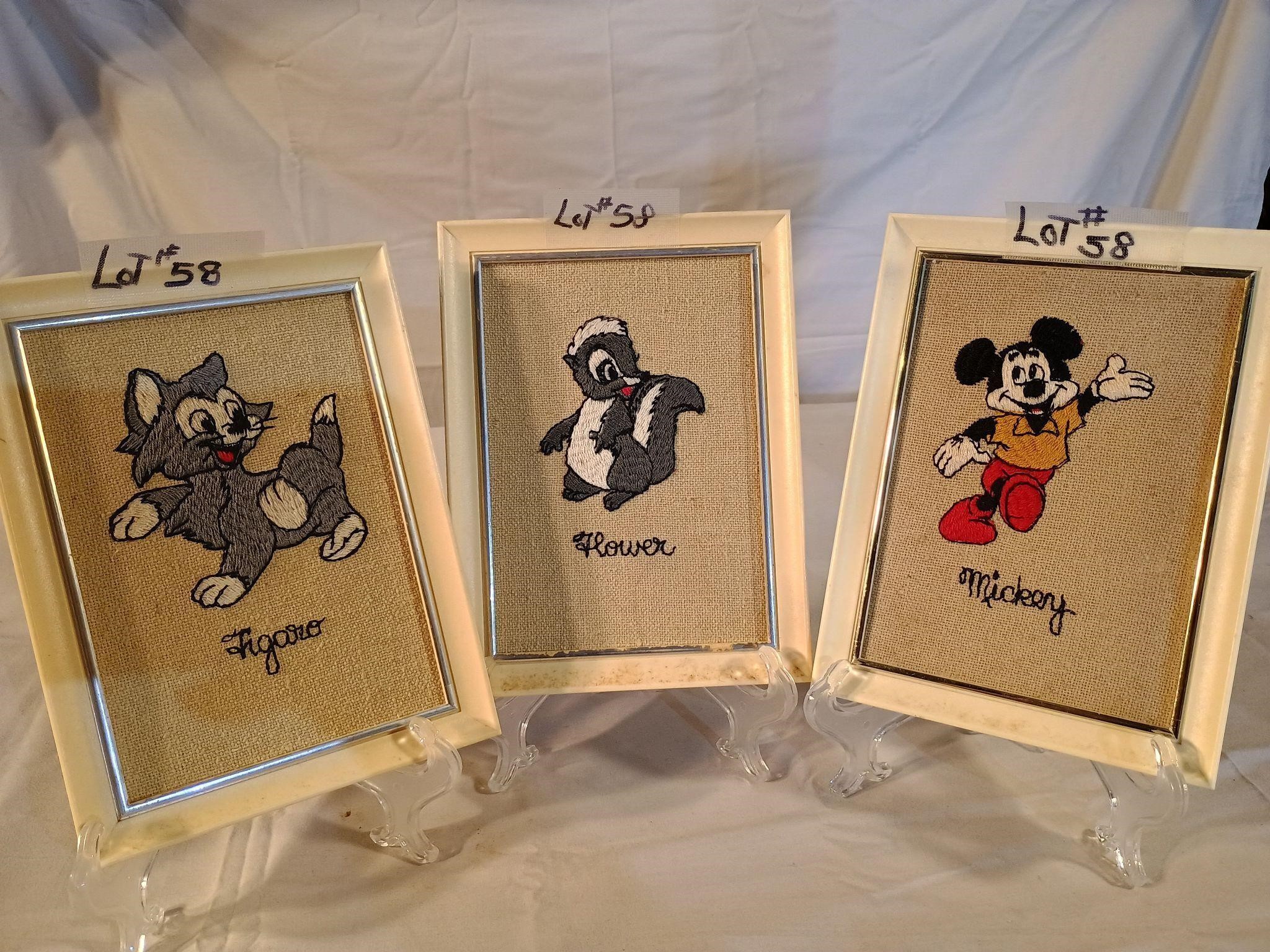 1966 Disney Epic Embroidered Pictures