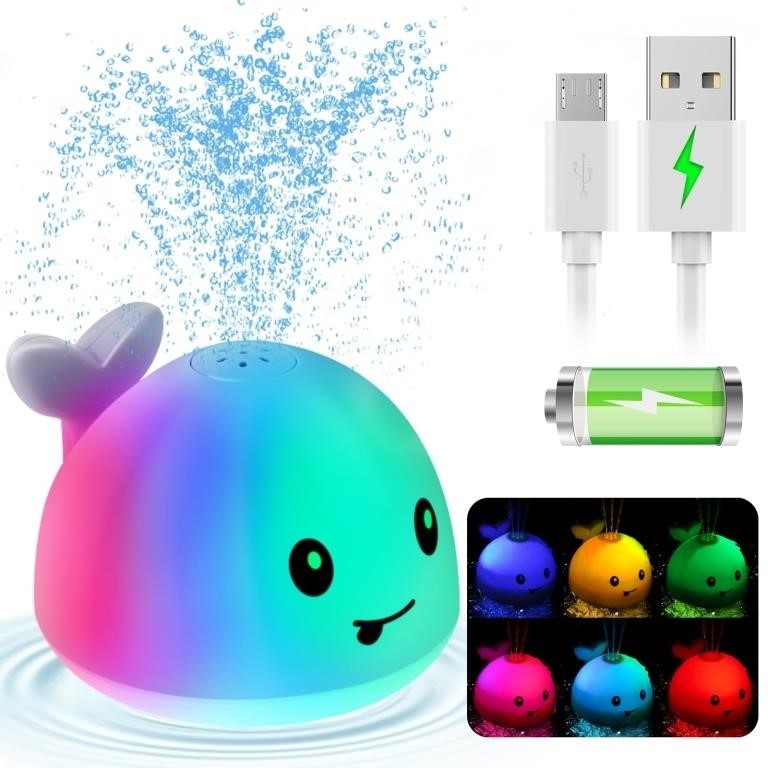 2024 Upgraded Baby Bath Toys, Rechargeable Light U