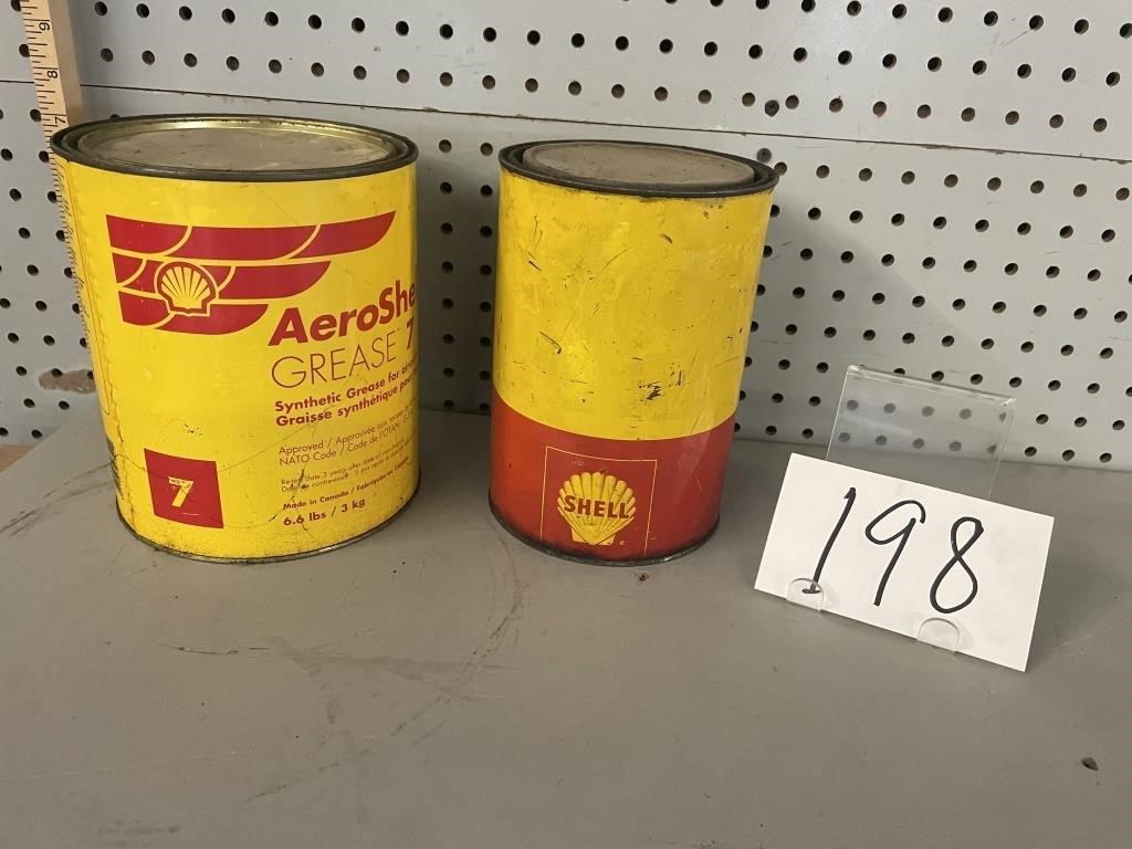 SHELL OIL CANS