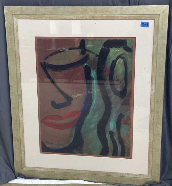 Abstract Woman signed Mary Arp - 33.5" x 39.25" (C