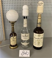 DISPENSER LIQUOR BOTTLE - EMPTY BOTTLE LAMP