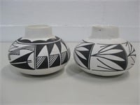 Two 5" Signed Pottery Pieces