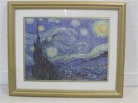 18.5"x 22.5" Framed Starry Night Print