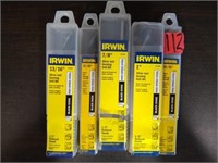 5 Irwin Silver & Demining Drill Bits