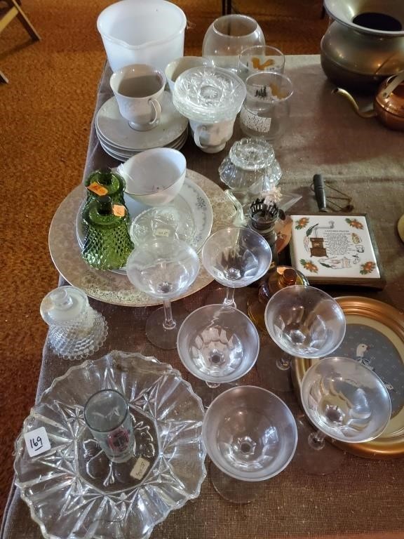 Lot of Various Glassware to Include Plates,