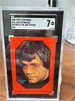 1983 TOPPS STAR WARS #21 LUKE SKYWALKER GRADED 7