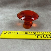 Viking Hand Made Art Glass Mushroom Paper Weight