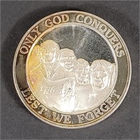 Mt. Rushmore 1776-1976 1 Oz .999 Fine Silver