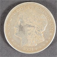 1921 United States Morgan Silver Dollar Coin