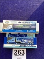 Two Penn State tractor trailers one is matchbox