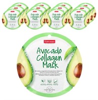 12Pcs Purederm Avocado Collagen Mask