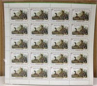 20 Republic of Haiti Mallard Scene Postage Stamps