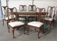 67" x 35.5" Wood Dining Table w/ 6 Chairs