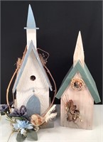 (2) Wood Birdhouses