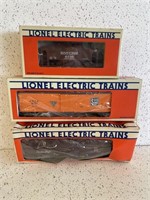 3 LIONEL TRAIN CARS