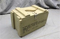 Wood Ammo Box, Approx 18"x10"x11"