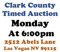 WELCOME TO OUR MON. @6pm ONLINE PUBLIC AUCTION