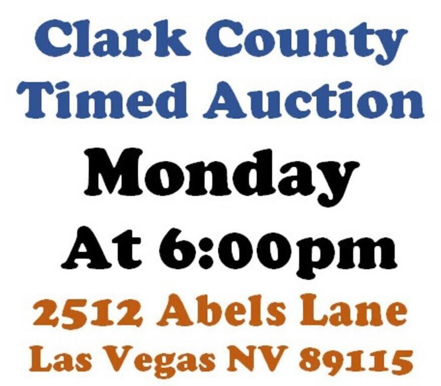 Mon.@6pm - Las Vegas Estate Timed Online Auction 7/15
