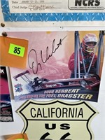 Autographed picture by Doug Herbert, snap on