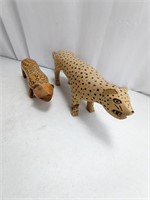 (2) Jaguar Ceramic Figures