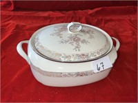 COVERED CASSEROLE DISH IMPERIAL GARDEN