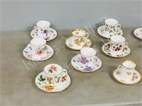 assorted cups/ saucers-8 pair+ extras