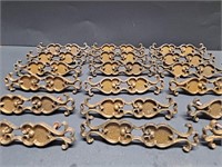 18 Brass MId century Cabinet Drawer Pull Circa