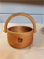 Handcrafted Wood Basket
