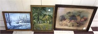 Variety of prints w/frames