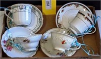 Teacups & Saucers, Bavaria & Noritake