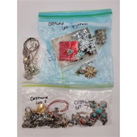 Grouping Of Costume Jewelry Necklaces, Christmas